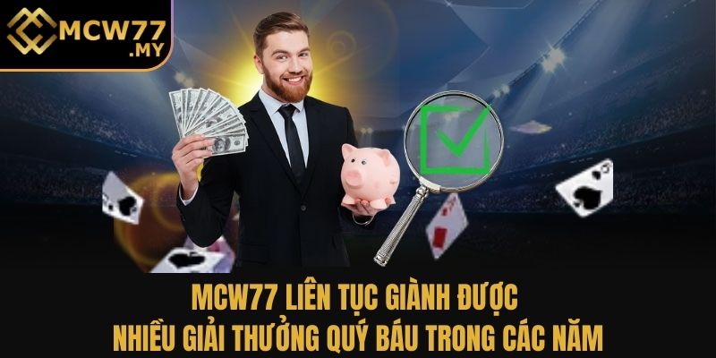 MCW77 liên tục giành được nhiều giải thưởng quý báu trong các năm